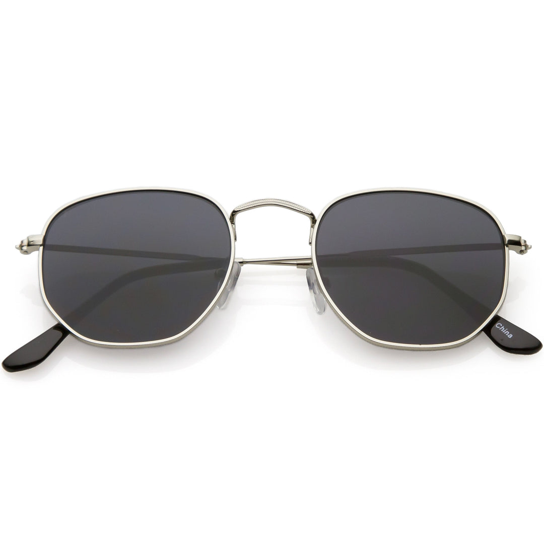 Retro Dapper Indie Modern Flat Geometric Lens Sunglasses C518