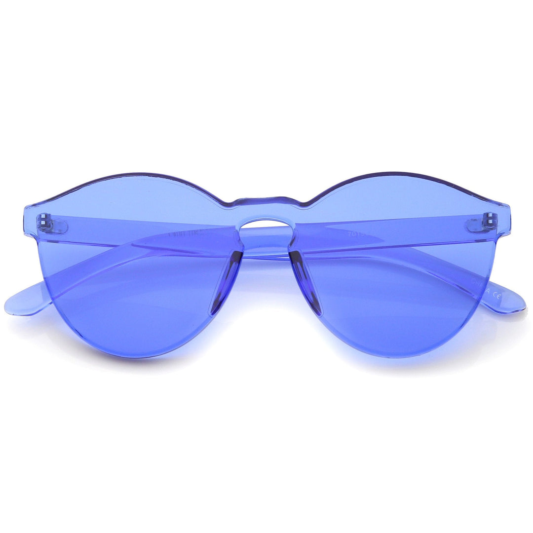 Mono Block Rimless PC Color Tone Lens Sunglasses A555