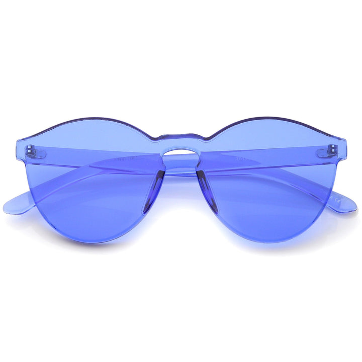 Mono Block Rimless PC Color Tone Lens Sunglasses A555