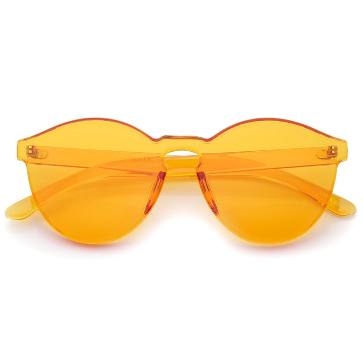 Mono Block Rimless PC Color Tone Lens Sunglasses A555