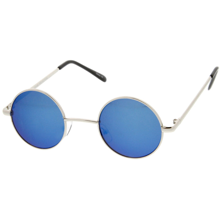 Retro Lennon Style Round Circle Metal Mirror Lens Sunglasses 1408