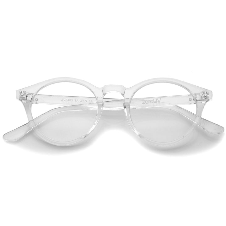 Vintage European Clear Lens Small Round Glasses 8403