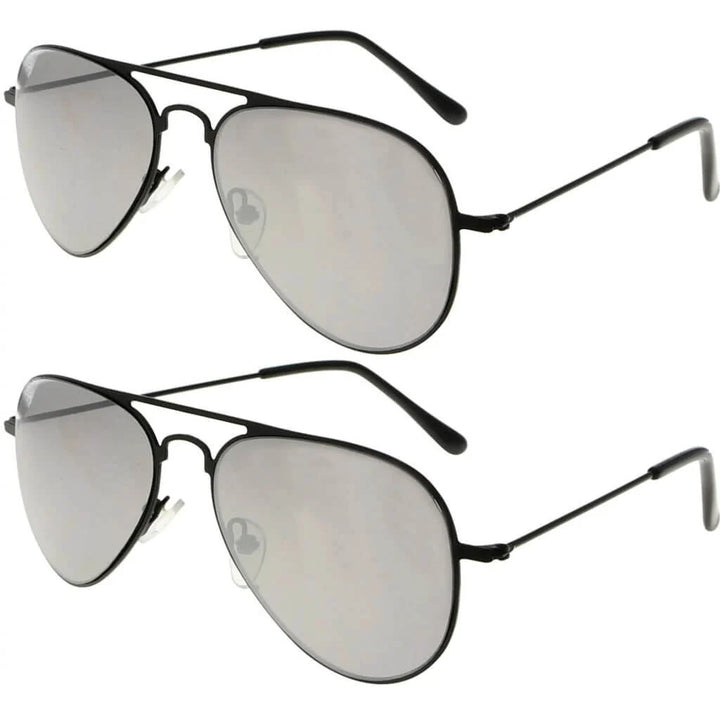2 Pack 3-10yr Old Kids Child Pilot Metal Sunglasses S15016