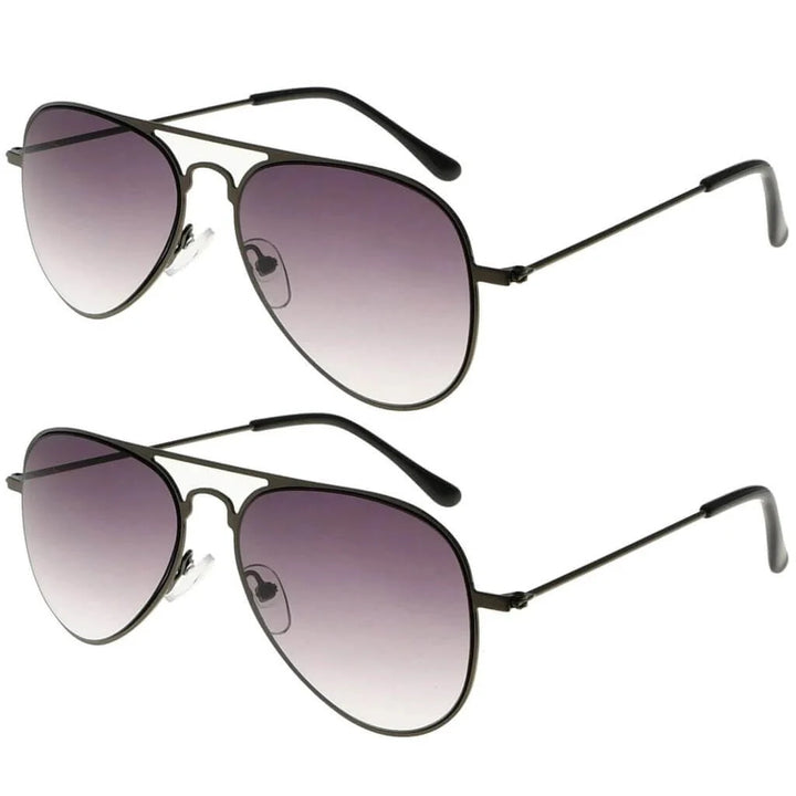 2 Pack 3-10yr Old Kids Child Pilot Metal Sunglasses S15016