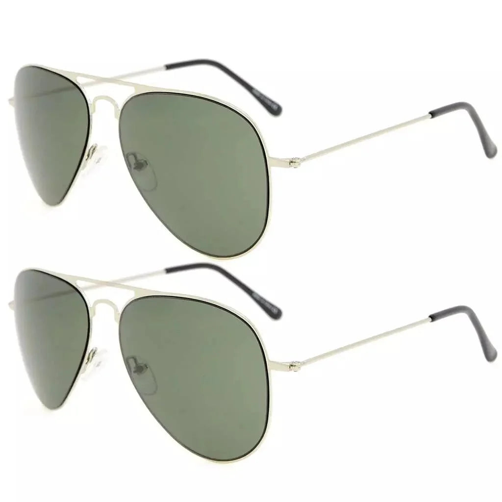 2 Pack Kids Teen Age 8-16 Metal Sunglasses Boys Girls S15018