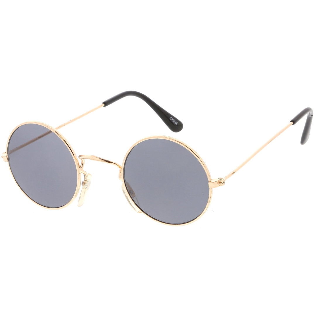 Small Round Dapper True Vintage Metal Sunglasses C669