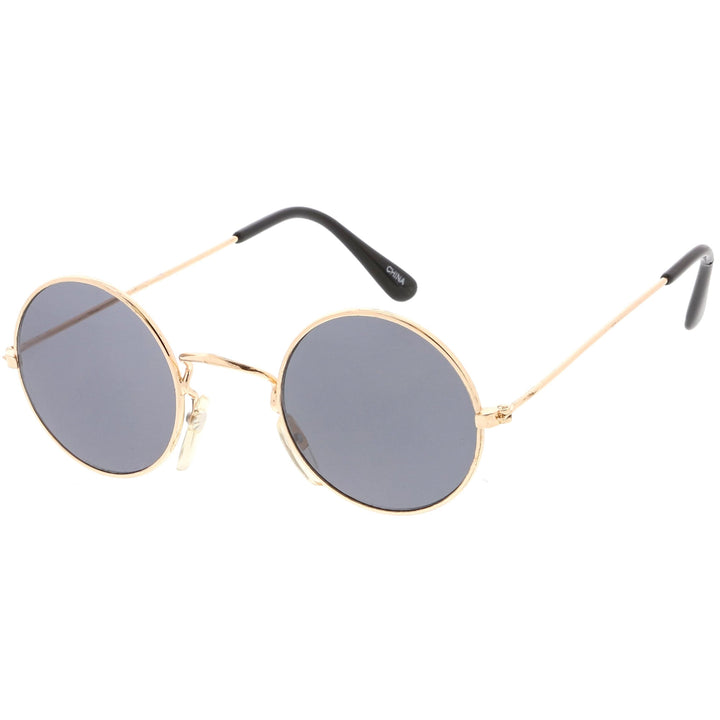 Small Round Dapper True Vintage Metal Sunglasses C669