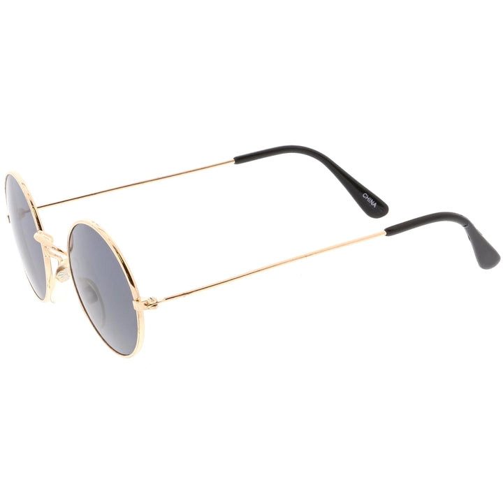 Small Round Dapper True Vintage Metal Sunglasses C669