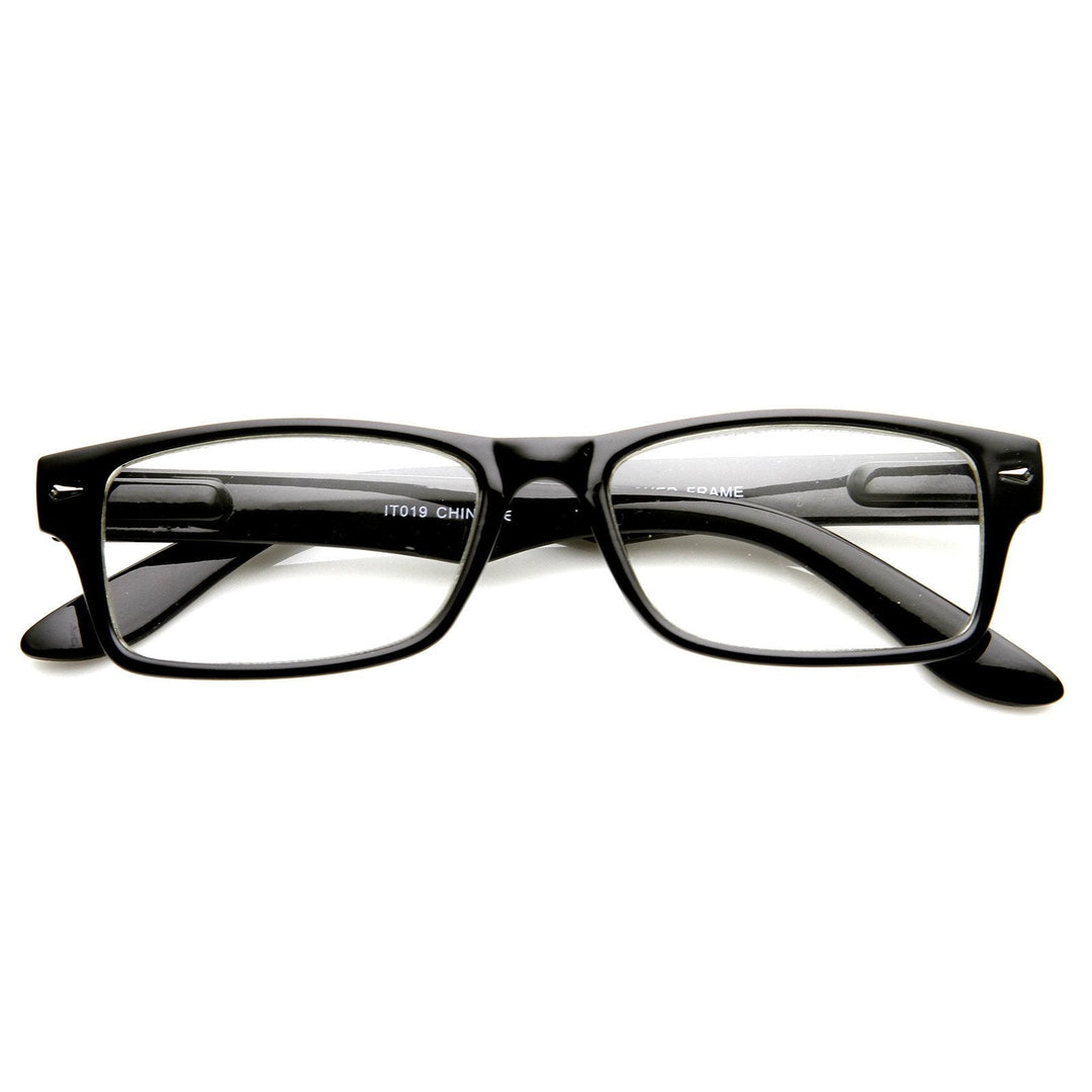 Horned Rim Clear Lens Glasses