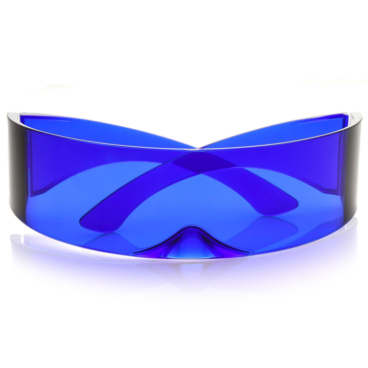 Futuristic Space Cadet Mono Lens Shield Sunglasses C471