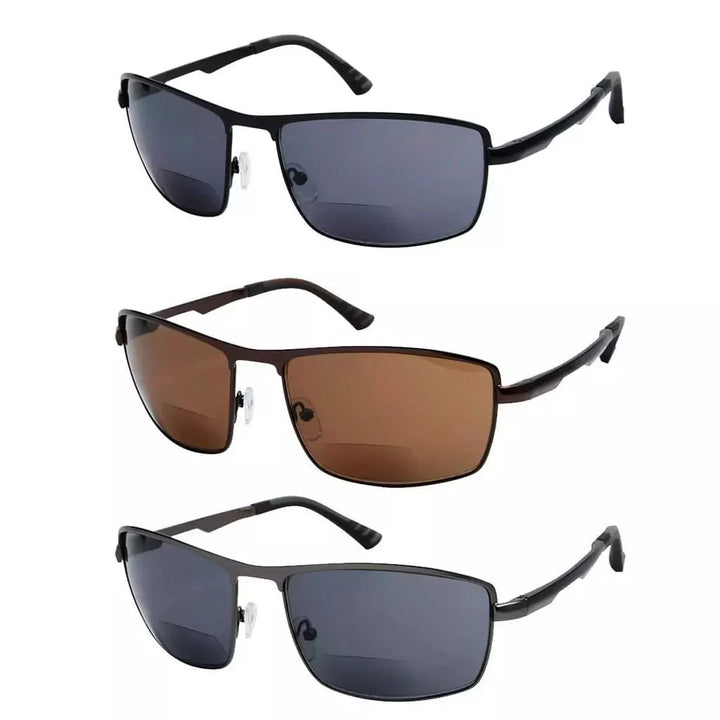 3 Pack Bifocal Sunglass Readers for Outdoor Reading
