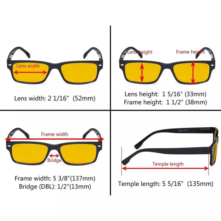 3 Pack Blue Light Blocking Reading Glasses HP108