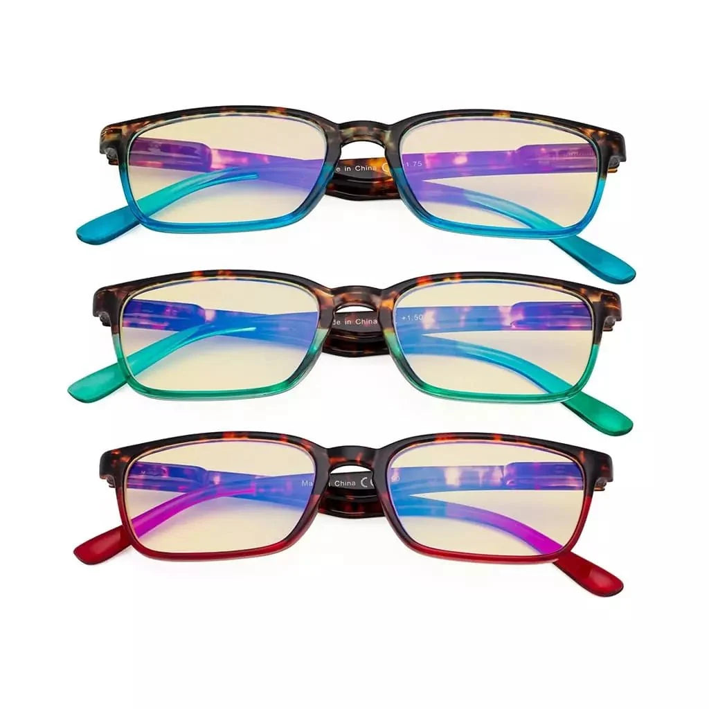 3 Pack Blue Light Blocking Reading Glasses TM898D