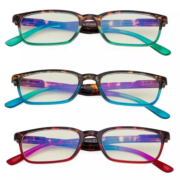 3 Pack Blue Light Filter Reading Glasses UVR898D