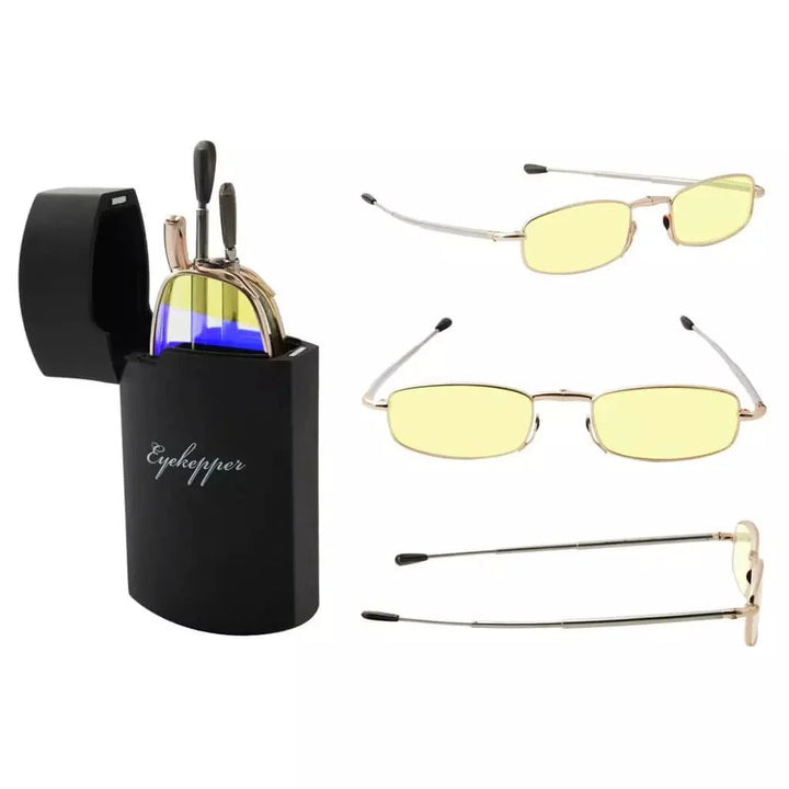 3 Pack Blue Light Filter Reading Glasses with Folding Arms CG15080