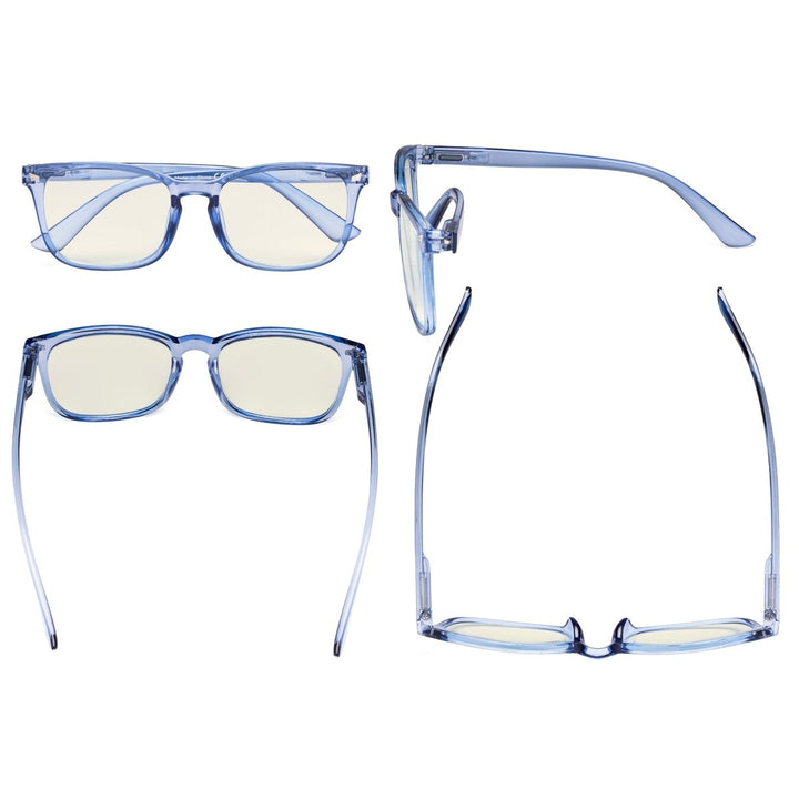 Paquete de 3 gafas de lectura con filtro de luz azul