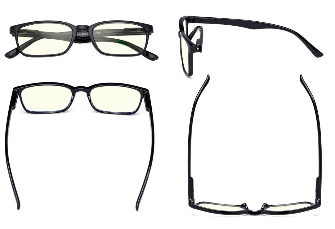 Paquete de 3 gafas de lectura con filtro de luz azul 