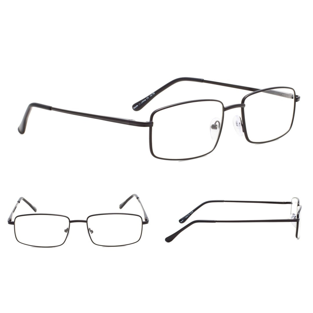 3 Pack Classic Metal Frame Reading Glasses