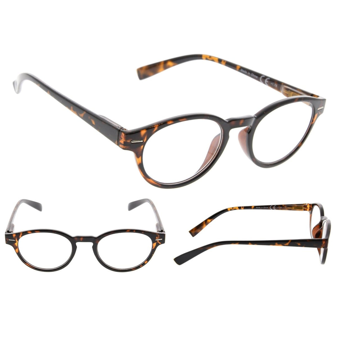 Paquete de 3 gafas de lectura clásicas y elegantes.