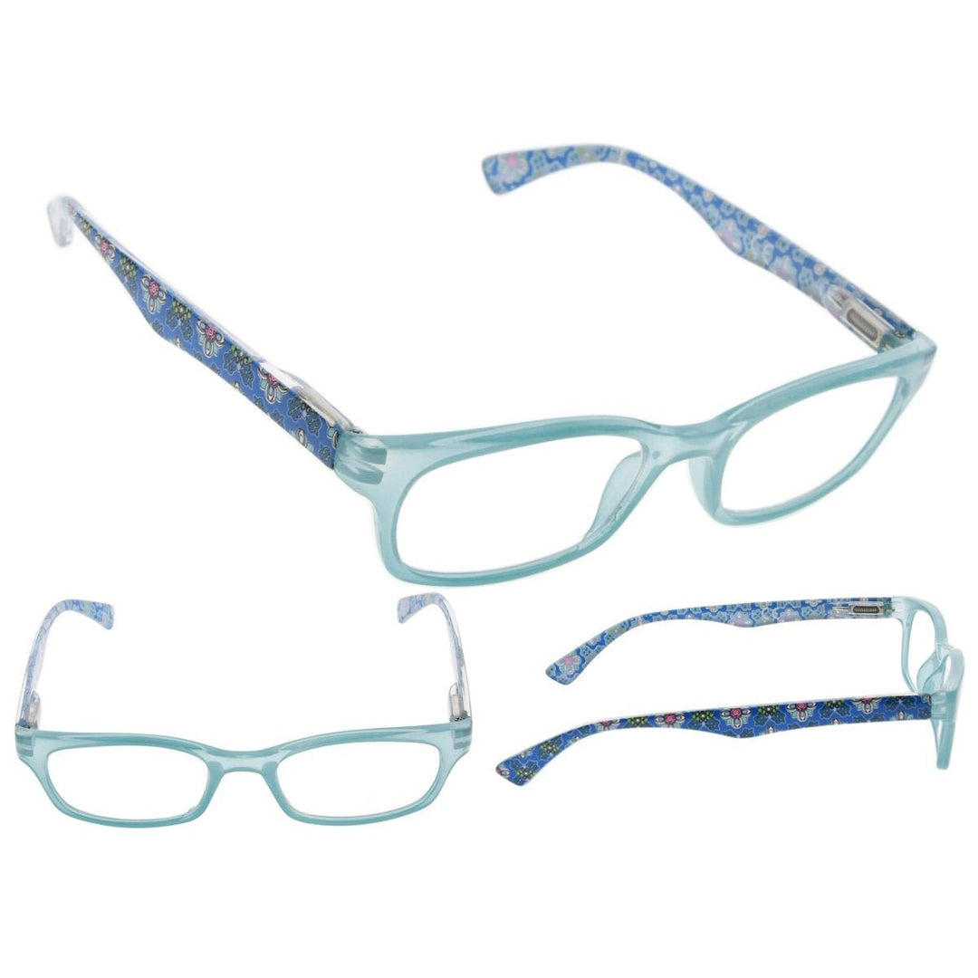 3 Pack Floral Print Temple Reading Glasses