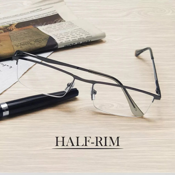 3 Pack Half-rim Metal Frame Reading Glasses R1614