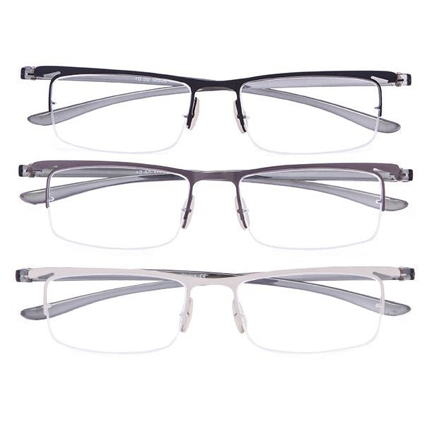 3 Pack Half-Rim Reading Glasses