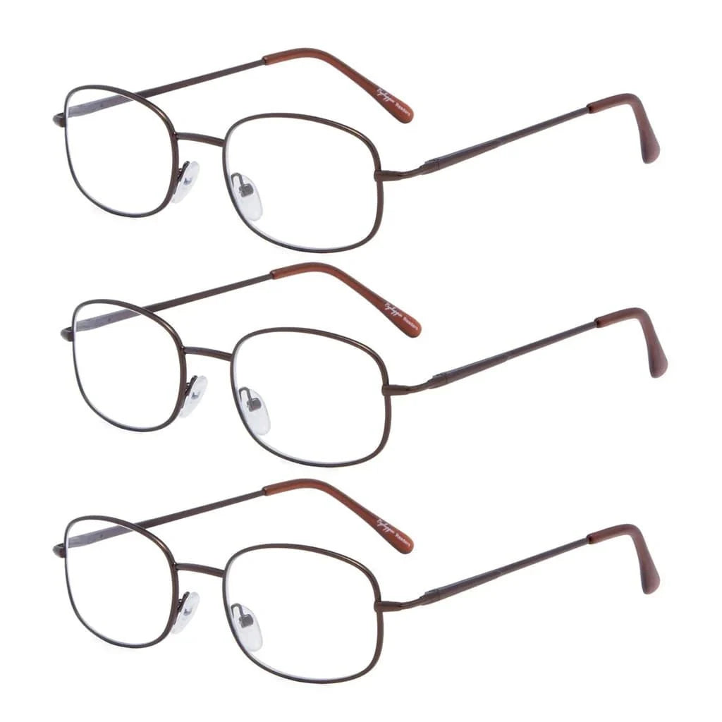 3 Pack Metal Frame Reading Glasses R3232