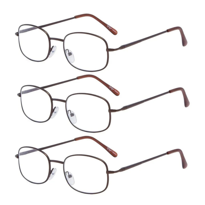 3 Pack Metal Frame Reading Glasses R3232