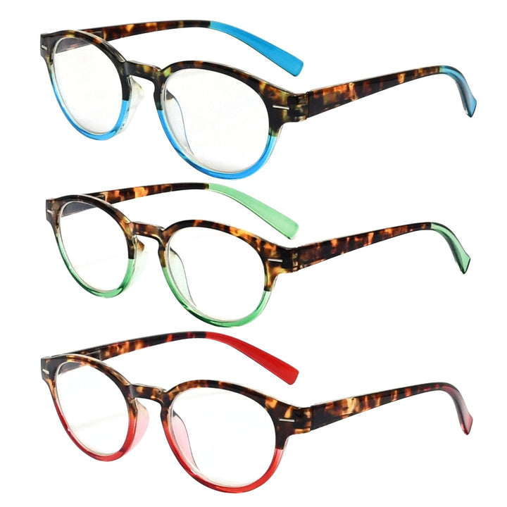 3 Pack Round Reading Glasses