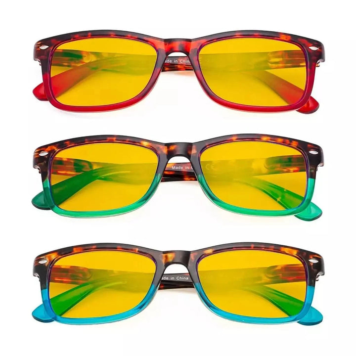 3 Pack Pattern Blue Light Blocking Reading Glasses HP075D