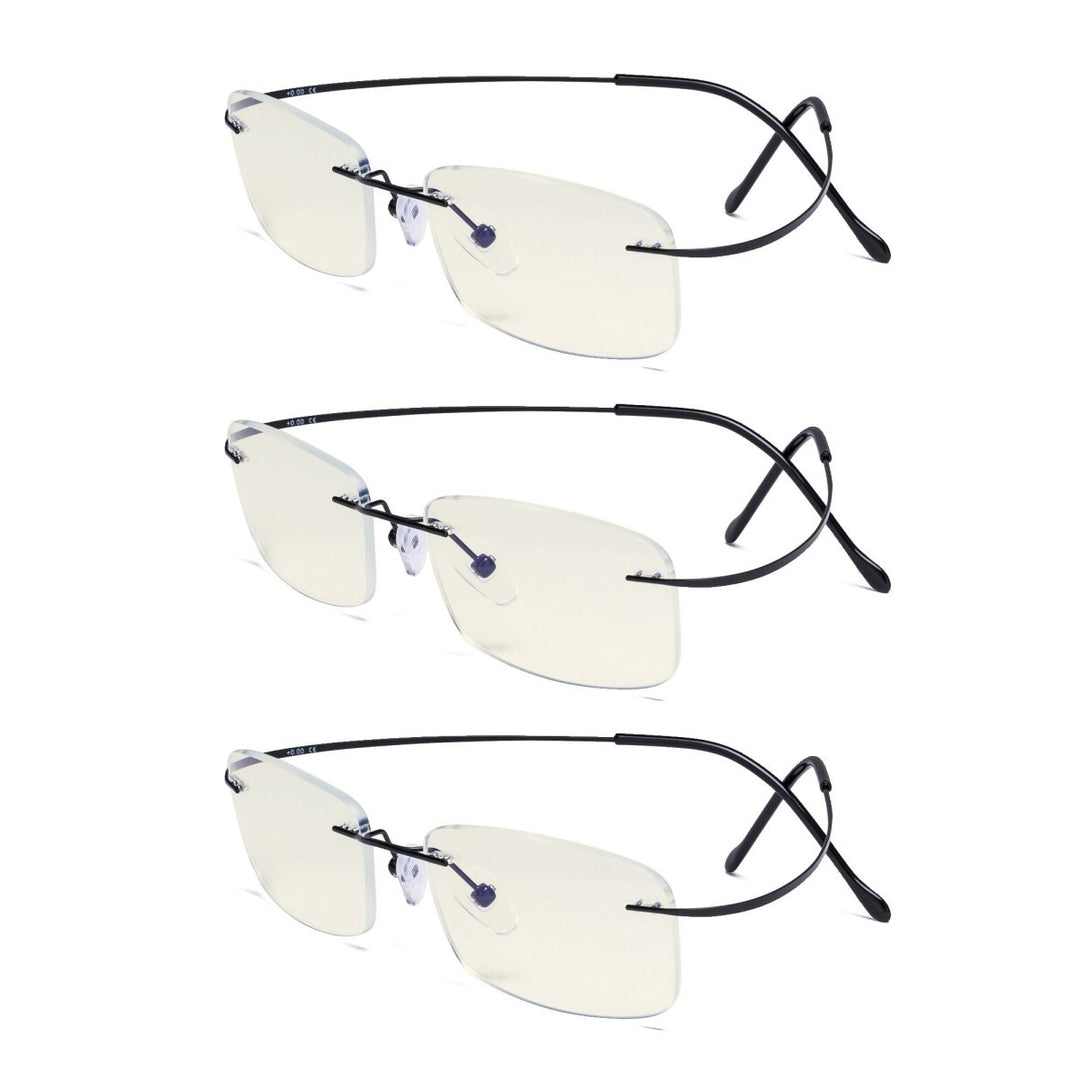 3 Pack Rimless Blue Light Filter Readers UVR1508