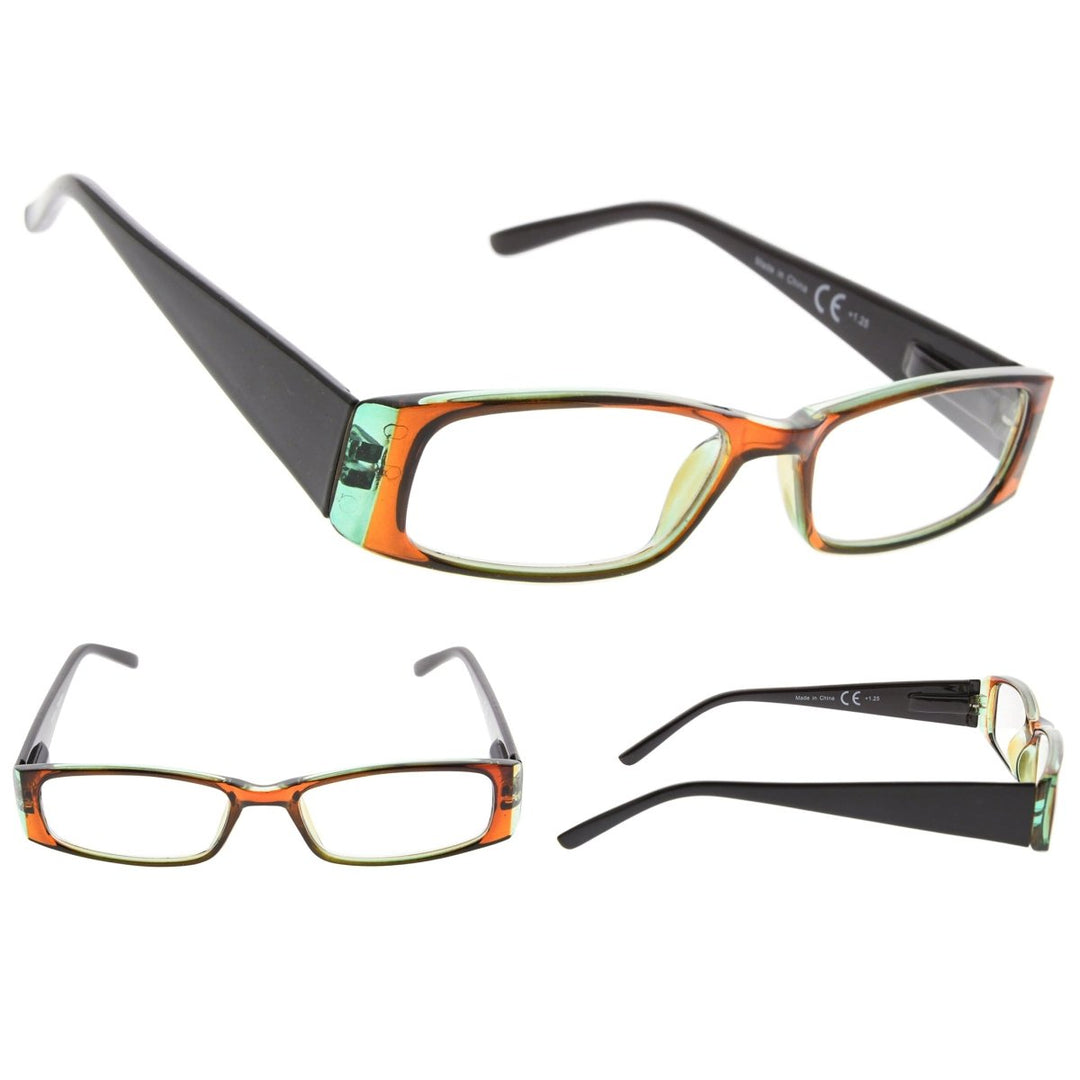 3 Pack Reading Glasses with Comfort Spring Hinges