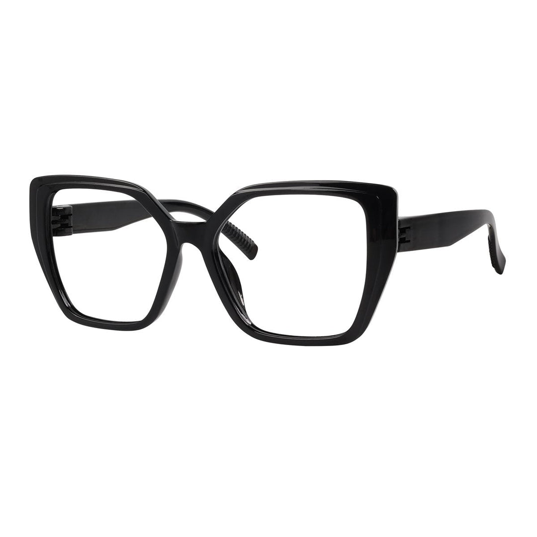 30% Blue Light Blocking Oversized Metalless Eyeglasses