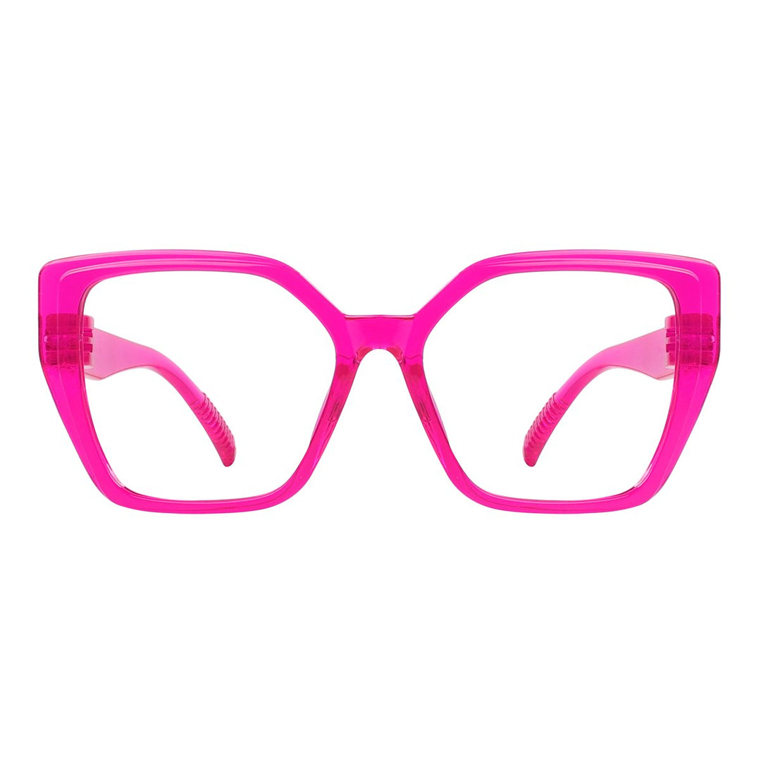 30% Blue Light Blocking Oversized Metalless Eyeglasses