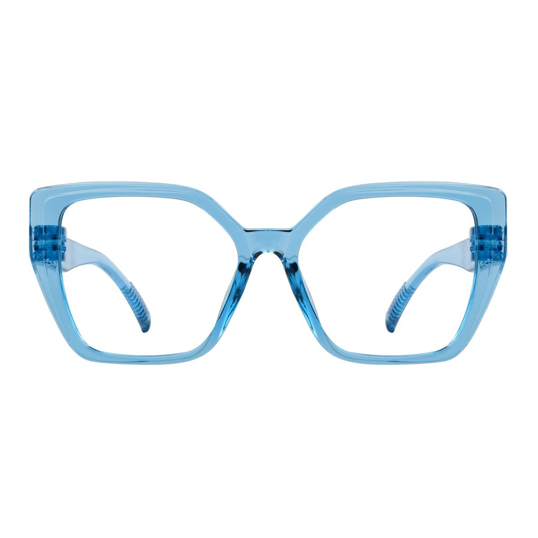 30% Blue Light Blocking Oversized Metalless Eyeglasses