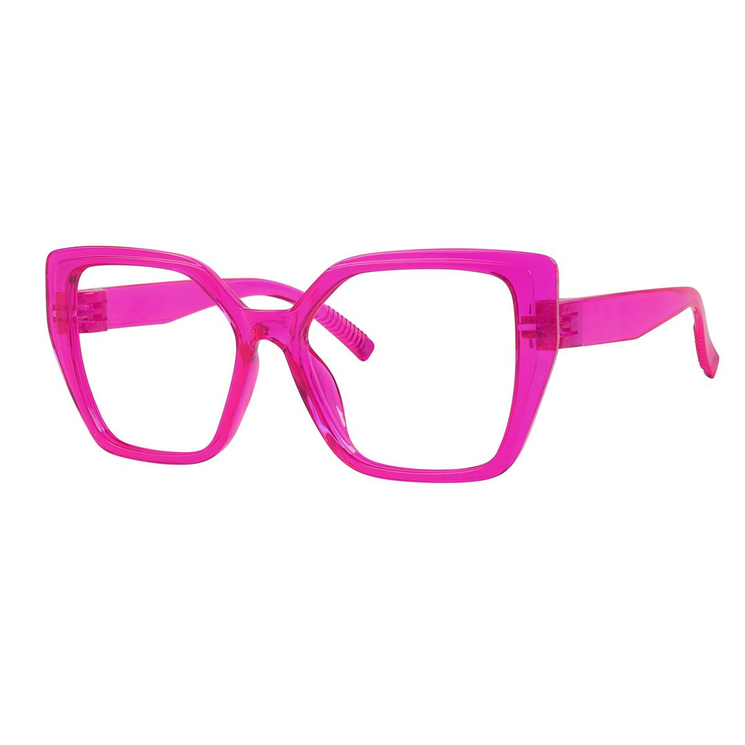 30% Blue Light Blocking Oversized Metalless Eyeglasses