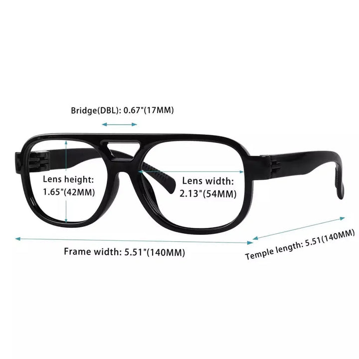 6 Pack 30% Blue Light Blocking Pilot Metalless Screwless Glasses R2515-B15