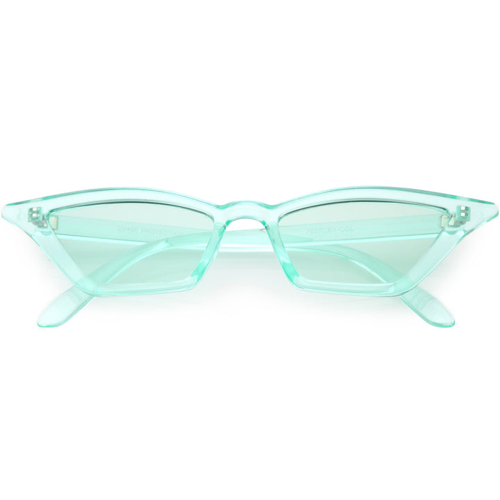 Women's Colorful Translucent Color Tone Lens Cat Eye Sunglasses C735