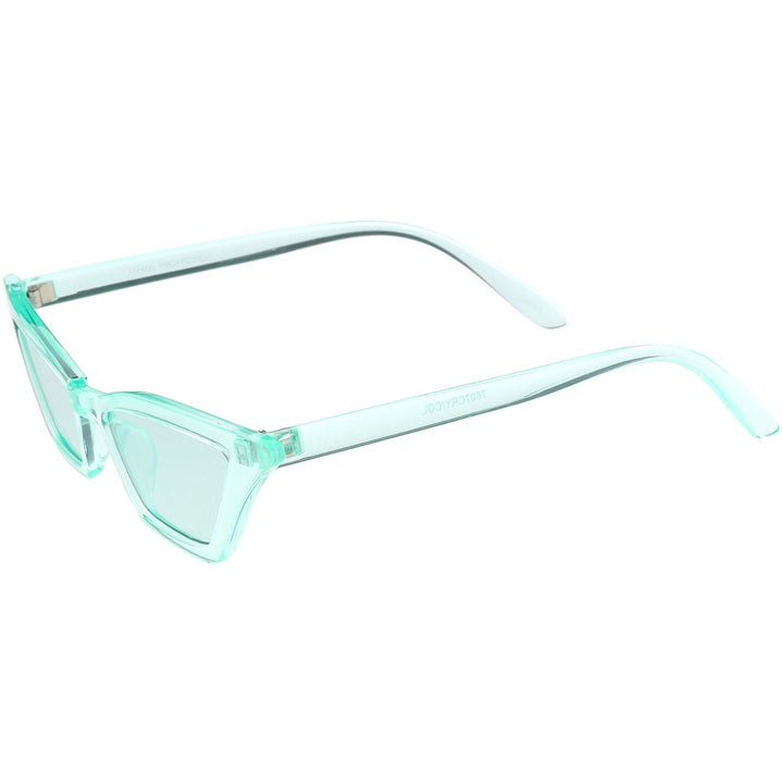 Women's Colorful Translucent Color Tone Lens Cat Eye Sunglasses C735