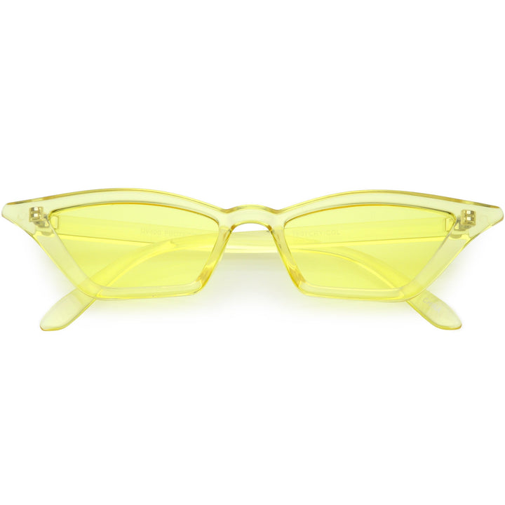 Women's Colorful Translucent Color Tone Lens Cat Eye Sunglasses C735