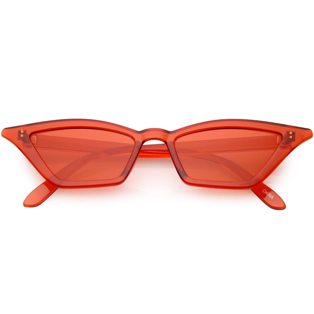 Women's Colorful Translucent Color Tone Lens Cat Eye Sunglasses C735