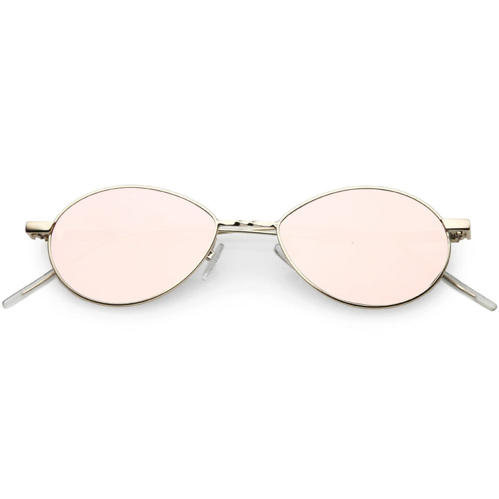 Classic Retro Unisex Metal Oval Dapper Sunglasses C741