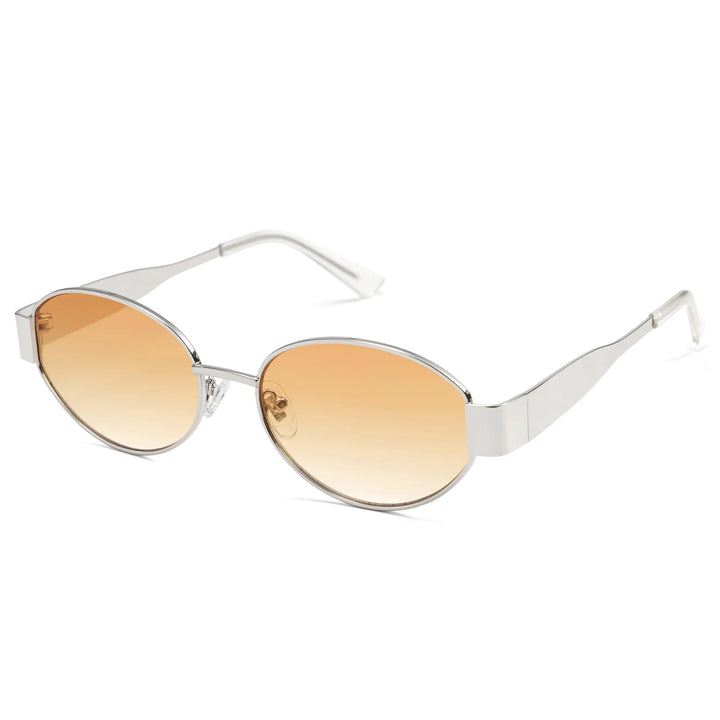 Retro Oval Sunglasses with UV400 Protection