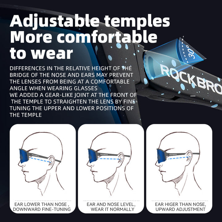 ROCKBROS Sports Polarized Sunglasses for Men Women UV400 Protection Sunglasses for Cycling Running Biking