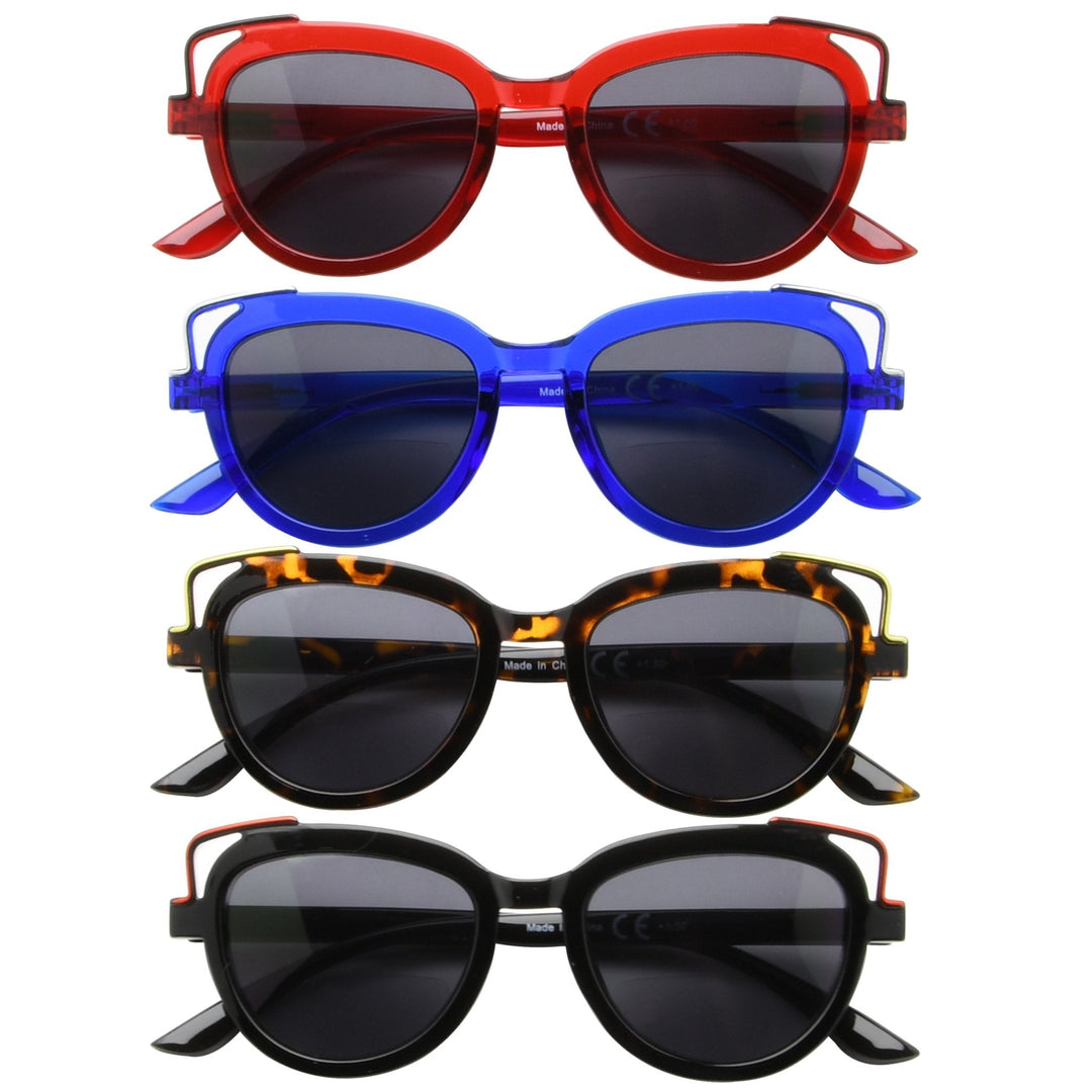 4 Pack Cat-eye Design Bifocal Sunglasses SBR2113