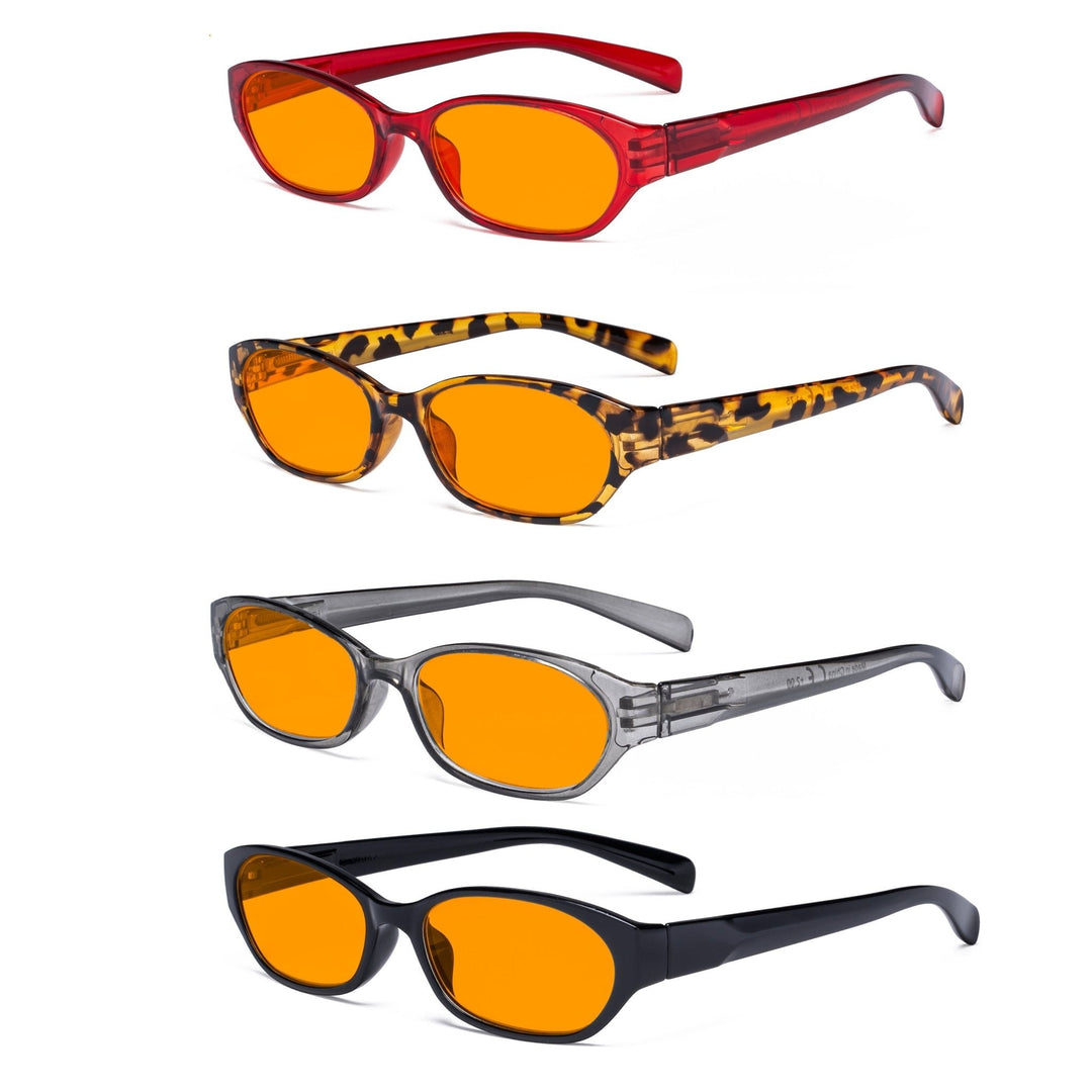 4 Pack Blue Light Blocking Reading Glasses DS9101