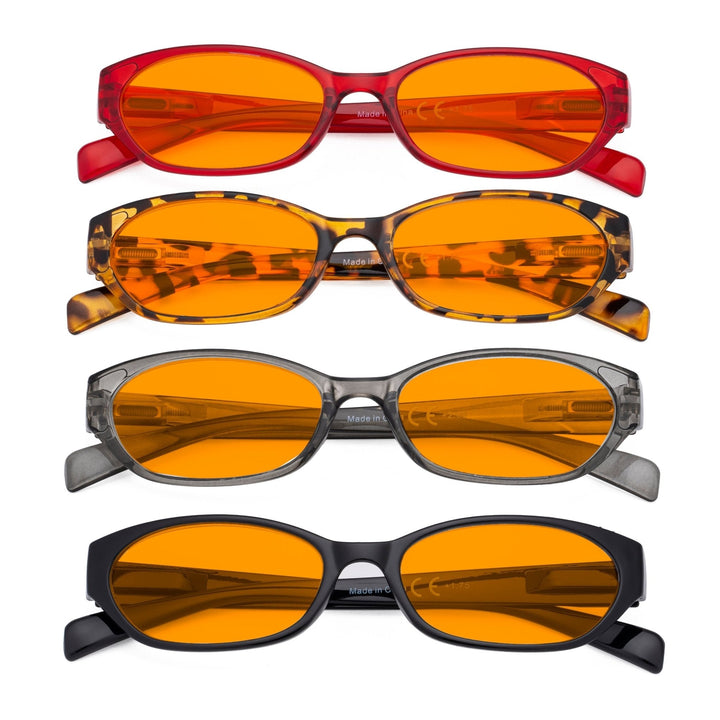 4 Pack Blue Light Blocking Reading Glasses DS9101