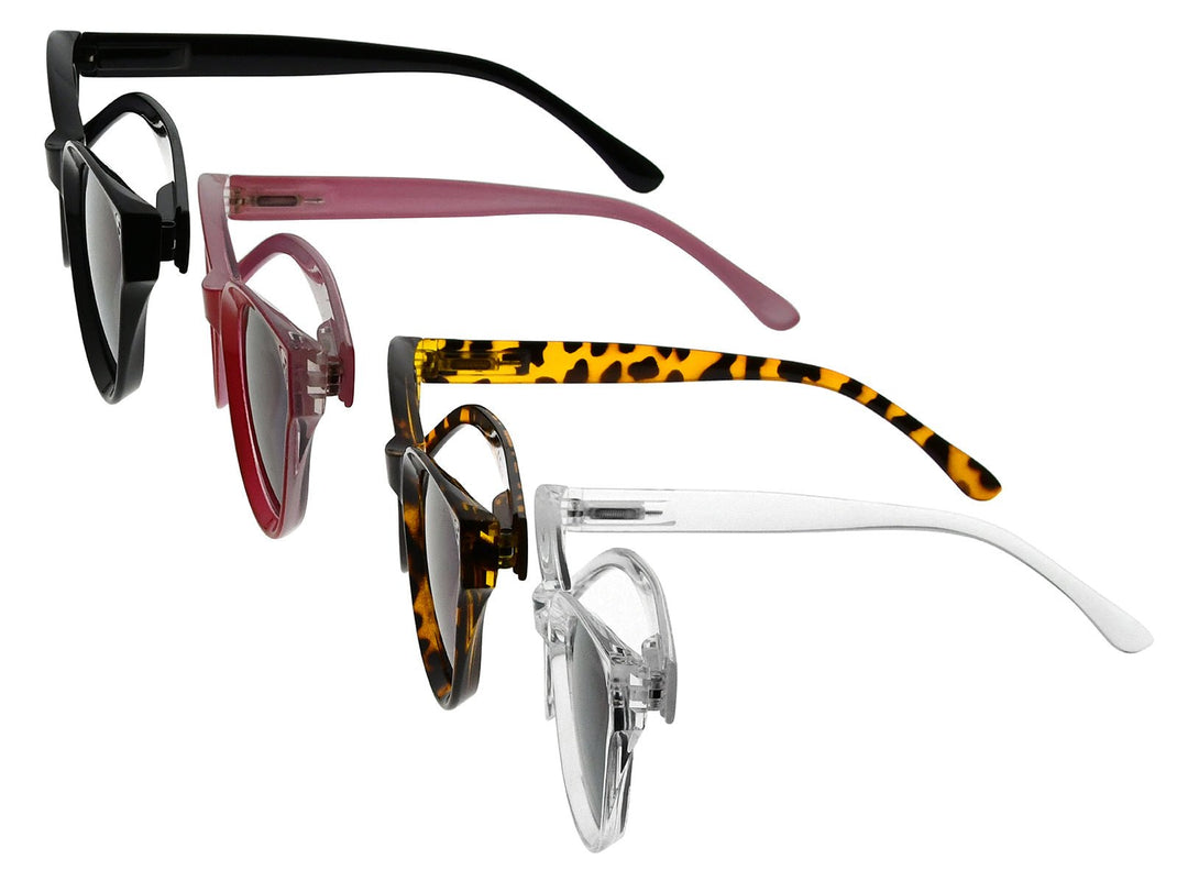 4 Pack Cat-eye Thicker Frame Bifocal Sunglasses SBR9108