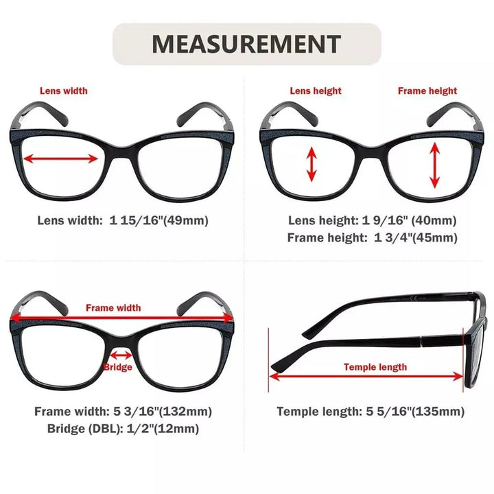 4 Pack Cat-eye Chic Reading Glasses R2030
