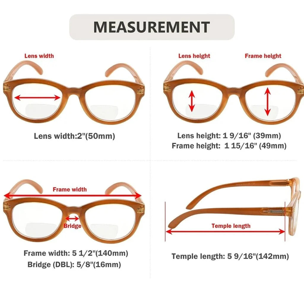 4 Pack Cat-eye Style Bifocal Reading Glasses BR2107